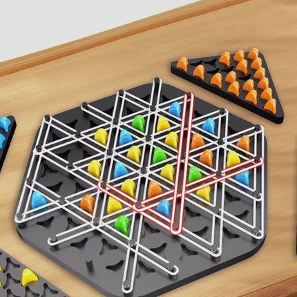 Triggle Chain Triangle Chess Game Rubber Band Board Game for Adults
