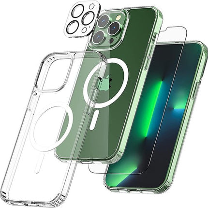 MagSafe Magnetic Shockproof Case for iPhone 14 Pro Max/Plus, Lens & Screen Protector