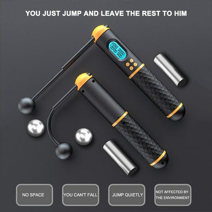 2-in-1 Cordless Jump Rope with Digital Counter & Calorie Count