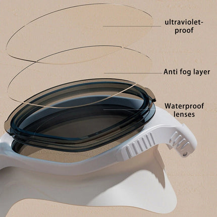 Anti-Fog Swimming Goggles, Professional Snorkel Diving Mask for Adults