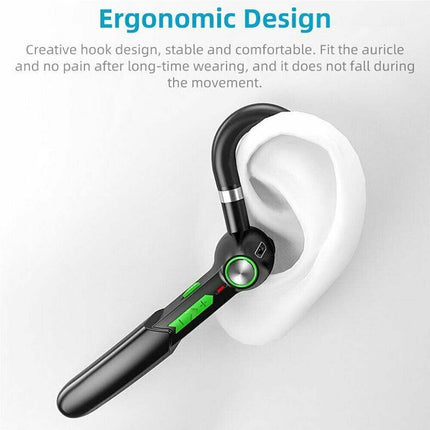Wireless Bluetooth Headset for Driving – Handsfree Trucker Earpiece