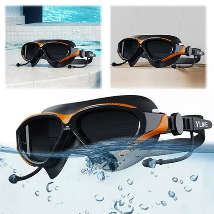 Anti-Fog Swimming Goggles, Professional Snorkel Diving Mask for Adults