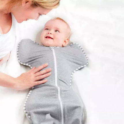 Stage 1 Swaddle UP Lite 0.2 TOG Sleeping Bag Grey Middle Size