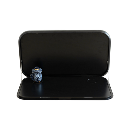Caravan Picnic Table Keyless with LED Lighting & Backing Plate 900x550mm