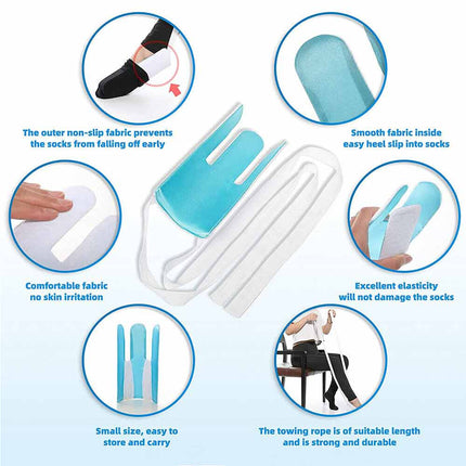 Sock Aid Tool Slider Stocking Helper for Elderly Disabled Pregnant