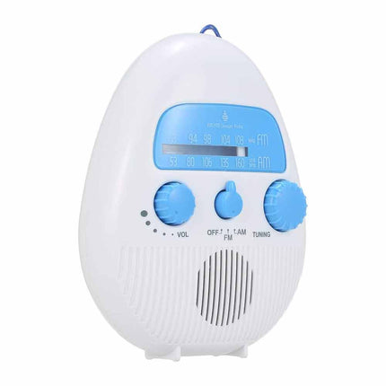 Portable Waterproof Shower Radio FM/AM, Music for Bathroom Bath
