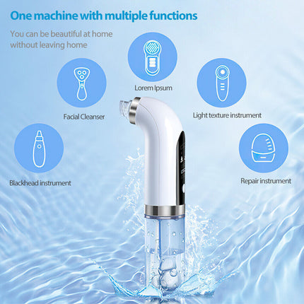 Facial Vacuum Blackhead Remover Skin Pore Acne Suction Cleaner Machine