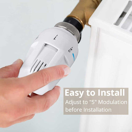 3-Pack Thermostatic Radiator Valve Head for Heating Control