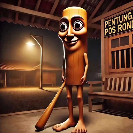 Tung Tung Sahur Italian Brainrot Wooden Stick Monkey Creative Desktop Toy