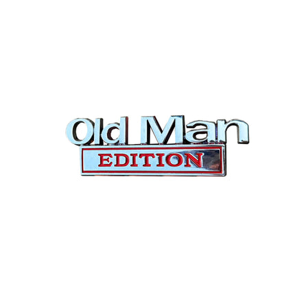 2pcs Old Man Edition 3D Emblem Sticker Badge Fender Decals for Car Truck