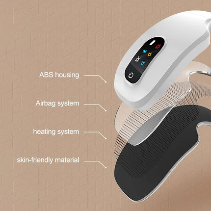 Eye Massager with Heat & Bluetooth Music – Reduce Strain, Relax