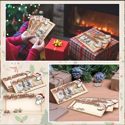 2x Assorted Cute Christmas Money Gift Wallet with Envelopes Random