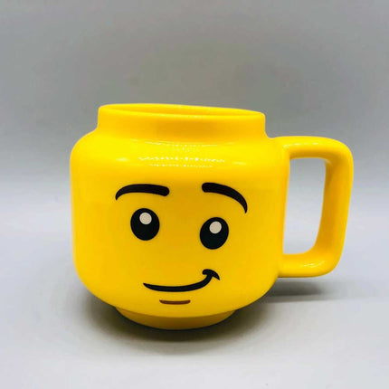 Funny Ceramic Smile Face Block Mug Cartoon Coffee Tea 250ml