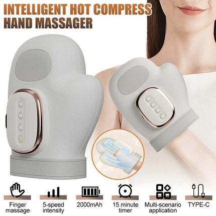 Cordless Hand Massager with Heat and Compression for Arthritis Relief