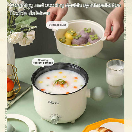 Small Electric Cooker Boiling Stewing Pot Portable Travel Dormitory Kitchen