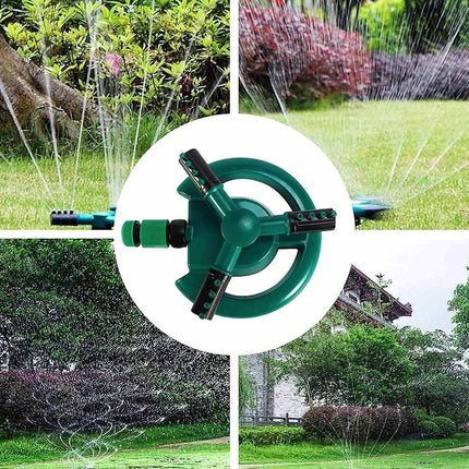360° Automatic Rotating Garden Sprinkler Fork Spray Head Watering Tool