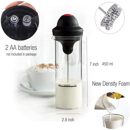 Electric Handheld Milk Frother Coffee Whisk Automatic Kitchen Mixer Jug