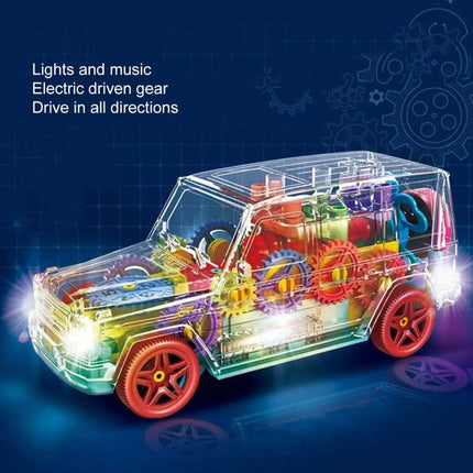 Cool Car Toy for Boys 2-8 Yrs, LED Light & Music, Xmas Gift