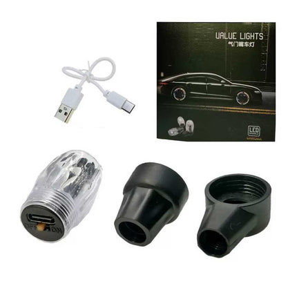 LED Wheel Strobe Light 4x Tire Valve Cap Lamp for Car Truck Motorcycle