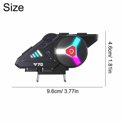 LED Wireless Bluetooth Helmet Headset for Motorcycle & Motorbike