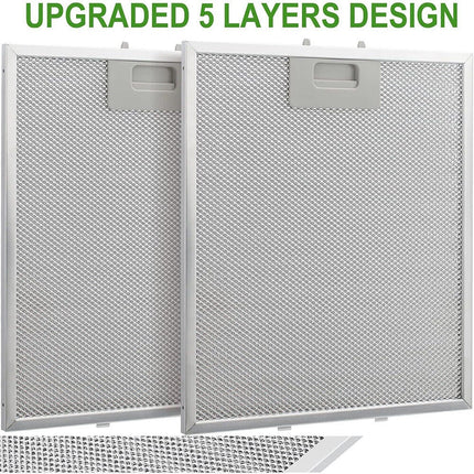 2PCS 320x260mm Cooker Hood Grease Filter Metal Mesh Kitchen Extractor Fan
