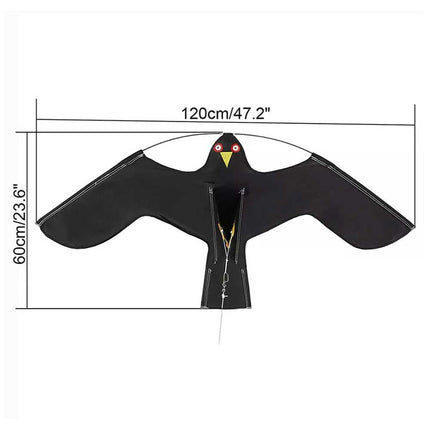 Outdoor Bird Repeller Hawk Kite Scarecrow for Yard and Home