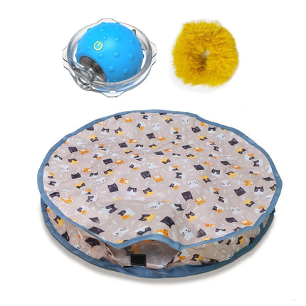 Interactive Cat Toy Chirping Hide Seek Catching Game Ball Smart