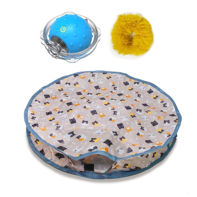 Interactive Cat Toy Chirping Hide Seek Catching Game Ball Smart