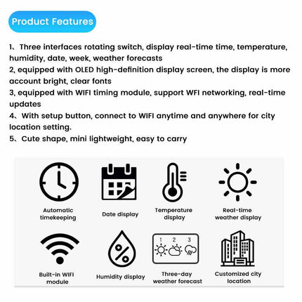 DIY Electronic OLED Mini Clock Kit with Shell Soldering Project
