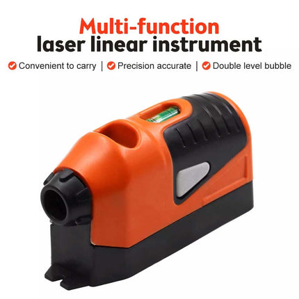 Mini Laser Level Vertical Horizontal Straight Line Measurement Gauge Tool