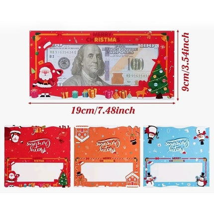 24X Mixed Christmas Money Wallet Window Envelope Cash Holder Gift Card