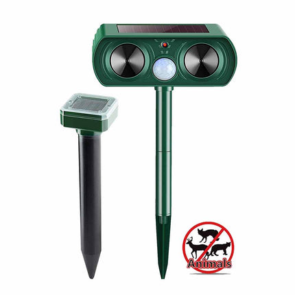 1PC Solar Ultrasonic Pest Repeller Motion Sensor Animal Bird Rat Repellent