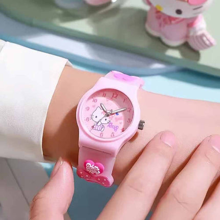Cute Cartoon Cat Watch for Girls, Kids Little Wristwatch Gift