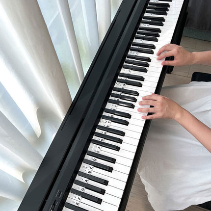 Silicone Reusable Piano Note Stickers for 88-Key Keyboard