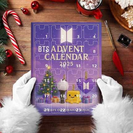 2025 K-Pop Boys Advent Calendar Keychain Toy 24 Day Christmas Countdown