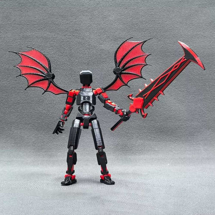 3D Printed Titan 13 Action Figure, Robot Mech Model for Display