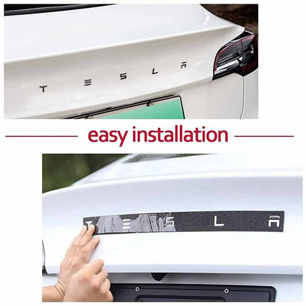 3D Trunk Letters Emblem Adhesive Badge for Tesla Model 3 Y X S