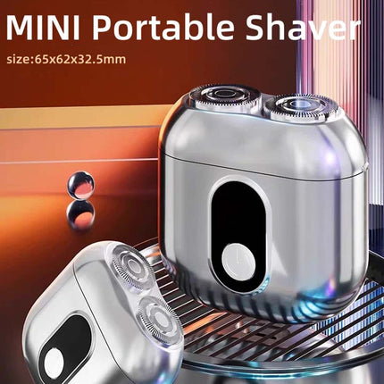 Portable Rotary Shaver Cordless Wet Dry High Speed Beard Trimmer Travel