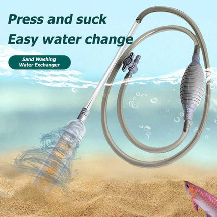 Aquarium Syphon Vacuum Cleaner & Pump for Gravel Filter and Water Change