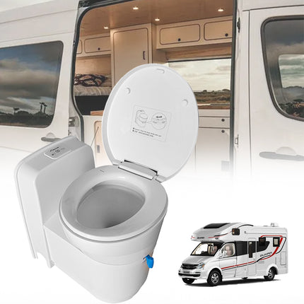 RV Caravan Toilet 3J-W5000 – Compact Hygienic Rotating Bowl, 17.2L Tank