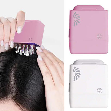 Electric Scalp Massager Red Light Vibration Hair Oil Applicator Hot Therapy
