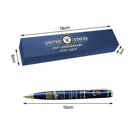 U.S. Navy 250th Anniv Commemorative Pen (1775–2025) – Naval Gift Collect