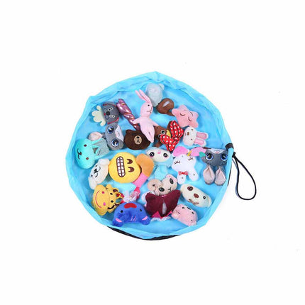 1.5m Portable Kids Toy Storage Bag Mat with Drawstring Organizer