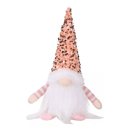 Christmas Gnome Santa Light with Bling Hat Xmas Party Home Table Decor