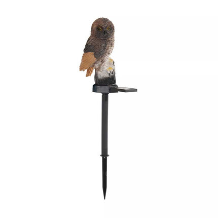 Solar Owl Garden Light LED Waterproof Outdoor Novelty Lawn Ornament Lamp