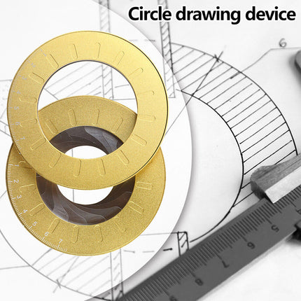Multi-Function Adjustable Circular Compass Ruler for Drawing & Measuring