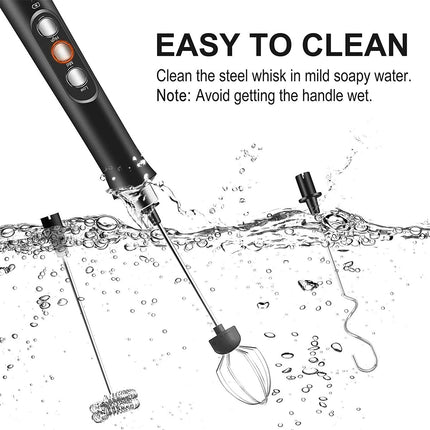 Electric Frother and Egg Beater, Mixer for Coffee & Milk Drinks