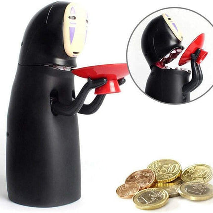 Spirited Away No Face Kaonashi Coin Bank Music Piggy Bank Figure Gift Anime