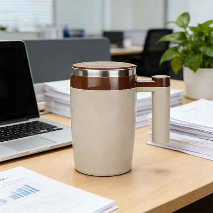 380ML Self Stirring Mug, USB Rechargeable Magnetic Automatic Coffee Mug