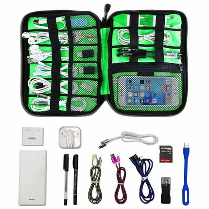 Travel Cable Organizer Bag Electronic Accessories USB Cord Charger Storage